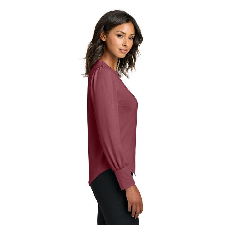 Mercer+Mettle® Women’s Stretch Jersey Long Sleeve Blouson Top