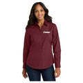 Port Authority® Women's Long Sleeve Carefree Poplin Shirt